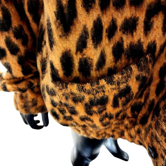 Palm Angels Animalier Brushed Cardigan 'Brown/Black' Size L - Picture 6 of 16